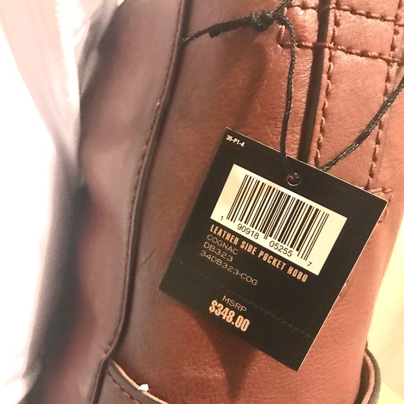 👜 NEW FRYE 👜 SIDE POCKET LEATHER HOBO - Picture 4 of 8